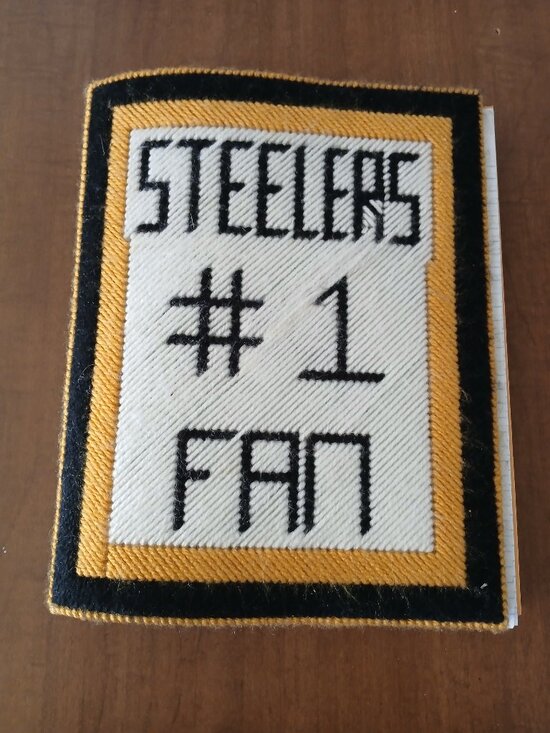 Handmade Other - Pittsburgh Steelers #1 Fan Notebook Cover 8.5" x 10.5" Black Yellow